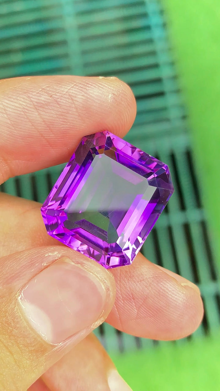 32.20 Brazilian Amethyst – Natural Blue Purple Gemstone