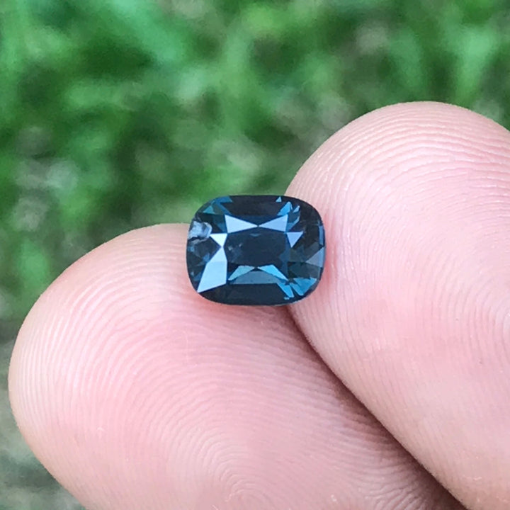 Spinel 1.87 cts Peacock Green color