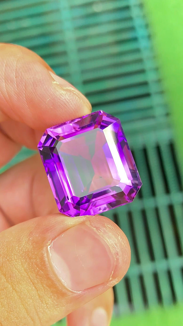 32.20 Brazilian Amethyst – Natural Blue Purple Gemstone