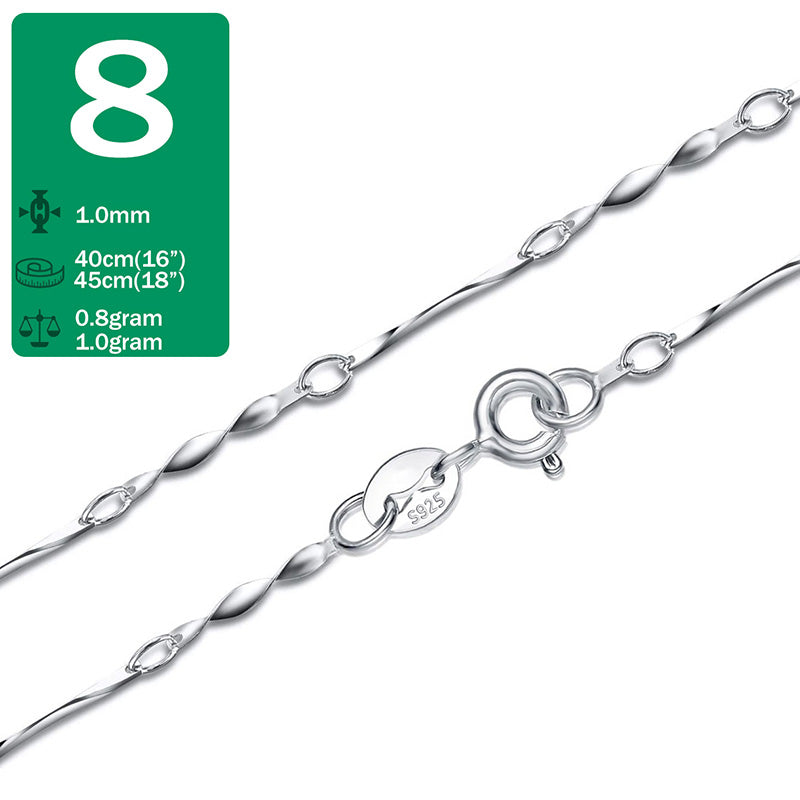 Silver link chain