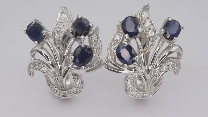 Sapphire Earrings 34.12 ct