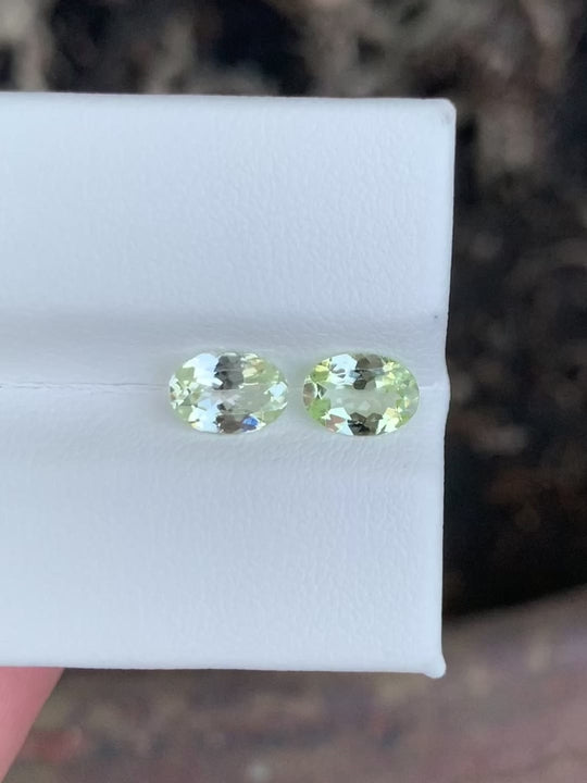 Tanzanite Rare  Mint Green Pair 1.50 cts