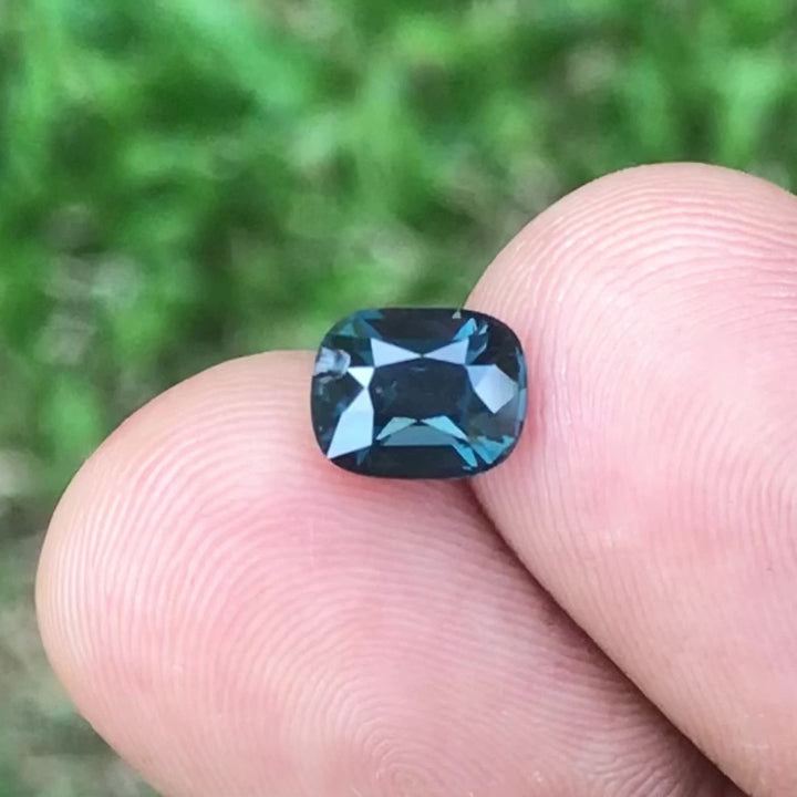 Spinel 1.87 cts Peacock Green color