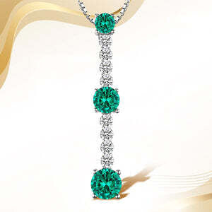 Emerald Pendant-Gorgeous Green Colour