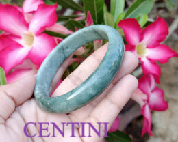 Exquisite Natural Burmese Jade Bangle