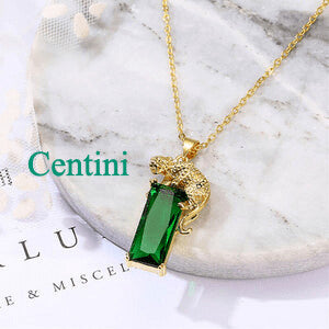 Emerald Pendant - Trending Leopard Design