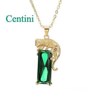 Emerald Pendant - Trending Leopard Design