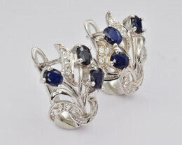 Sapphire Earrings 34.12 ct