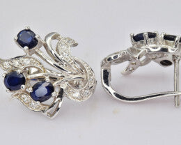 Sapphire Earrings 34.12 ct