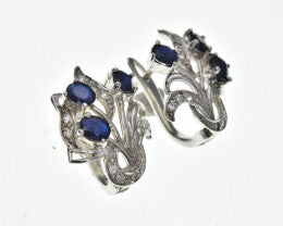 Sapphire Earrings 34.12 ct