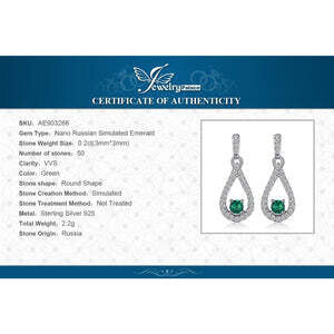 Emerald Drop Earrings-Just Brilliant