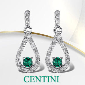 Emerald Drop Earrings-Just Brilliant