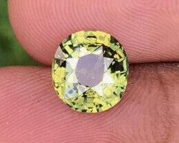 Exquisite 4.4 ct Rare Lemon Green Chrysoberyl