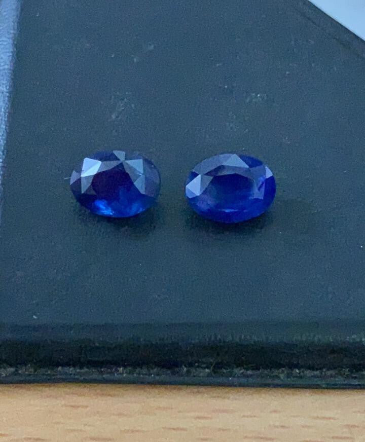 Royal Blue Sapphire Pair