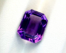 Amethyst Violet Color-Violet Color Radiant Cut Amethyst