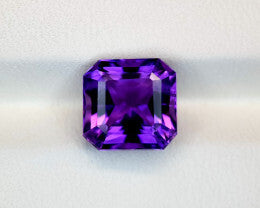 Amethyst Violet Color-Violet Color Radiant Cut Amethyst