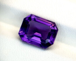 Amethyst Violet Color-Violet Color Radiant Cut Amethyst