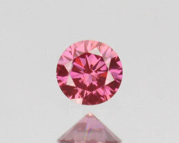 Natural Pink Diamond - 0.07 ct Vivid Color Round Cut